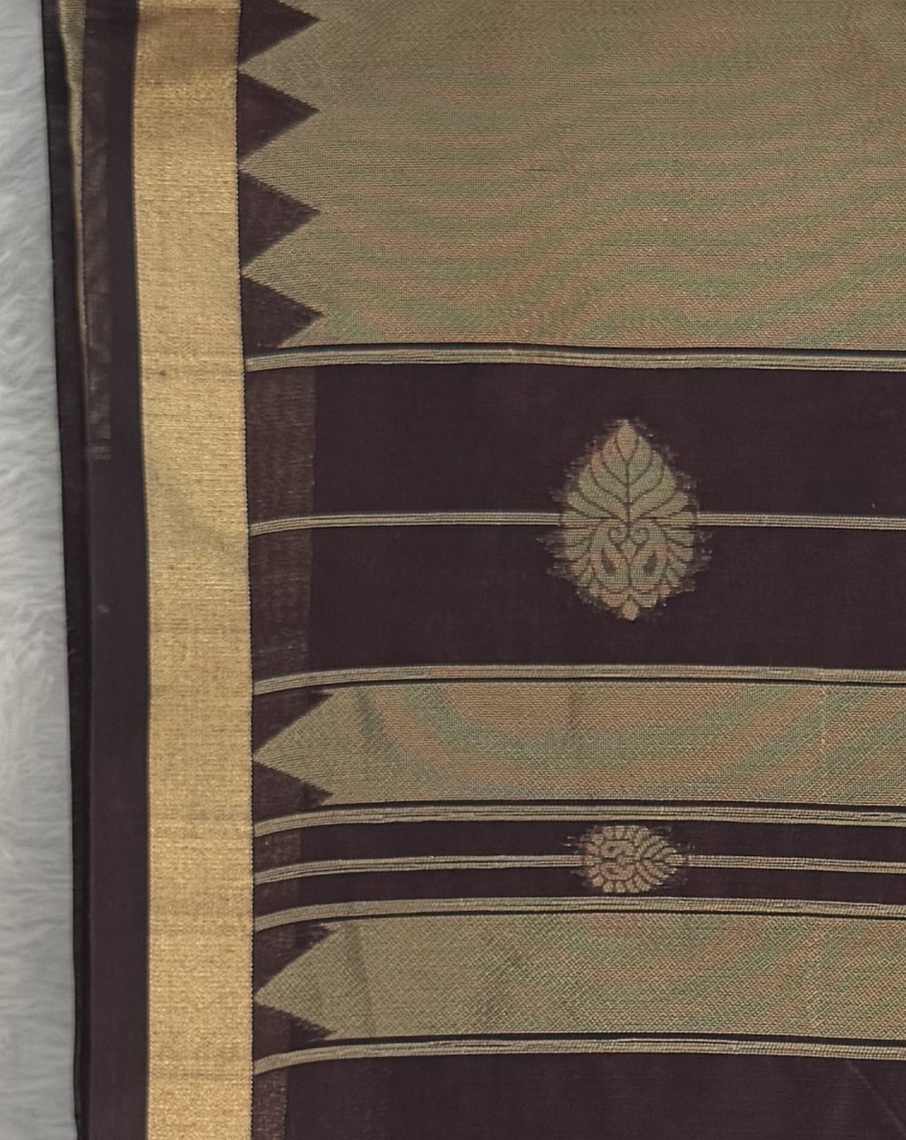 Maheshwari - Cotton Silk - Purple Gold