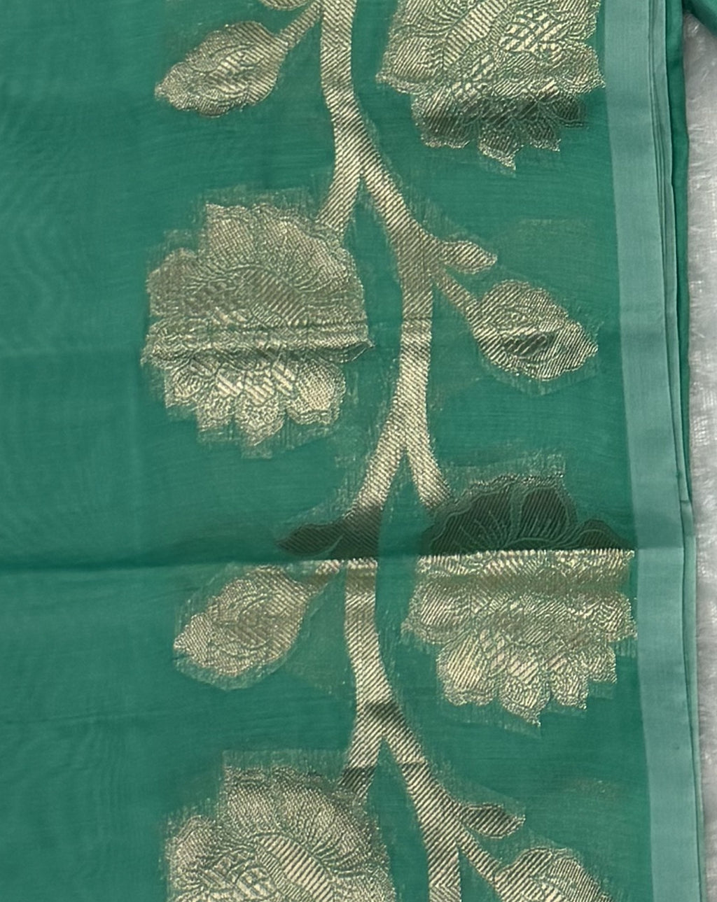 Maheshwari - Cotton Silk - Sea Green Pastel Big