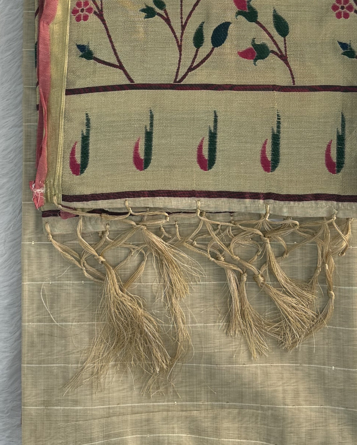 Jamdani - Cotton - Beige Sunflower