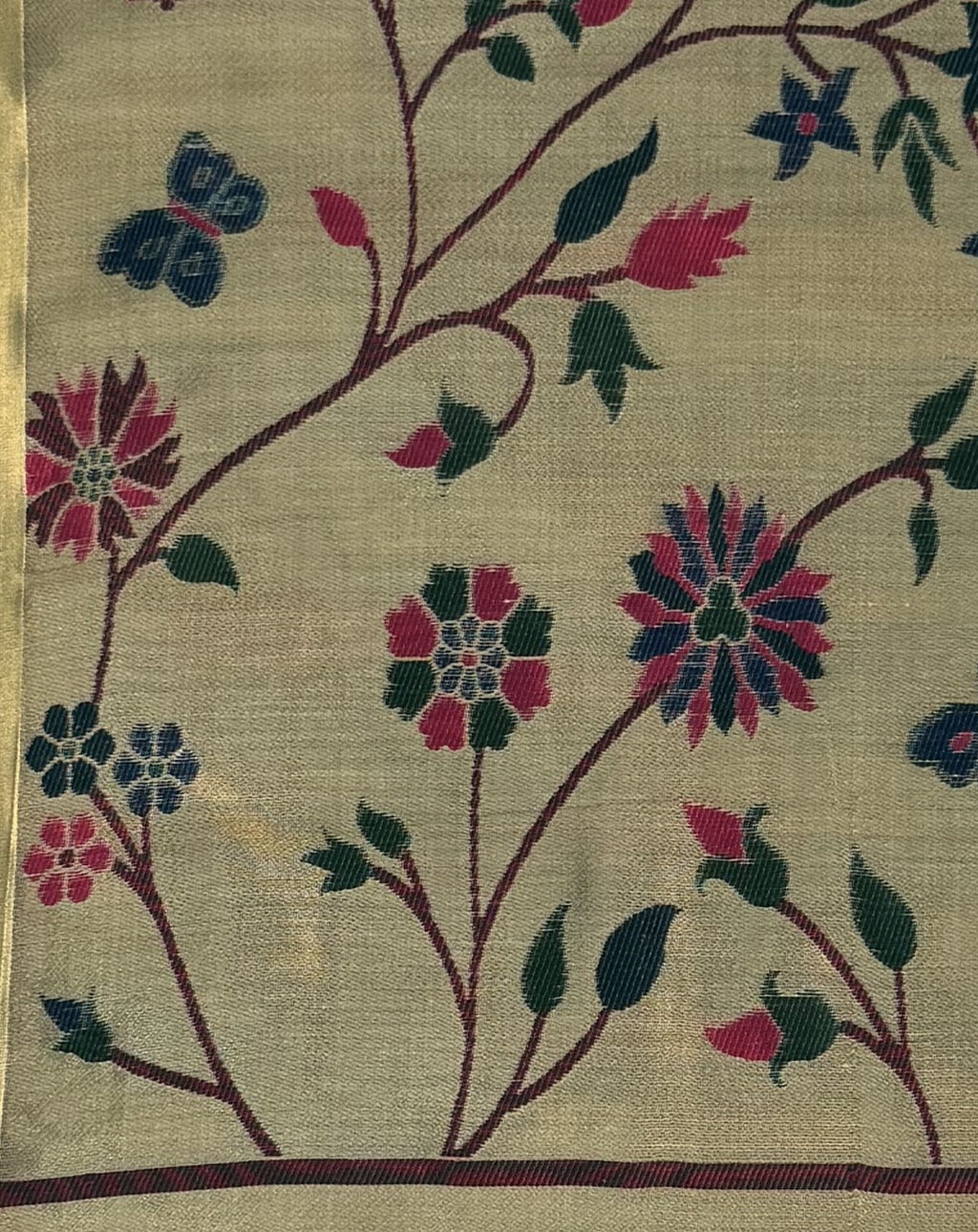 Jamdani - Cotton - Beige Sunflower
