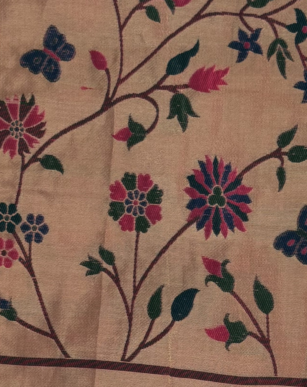 Jamdani - Cotton - Baby Pink Sunflower