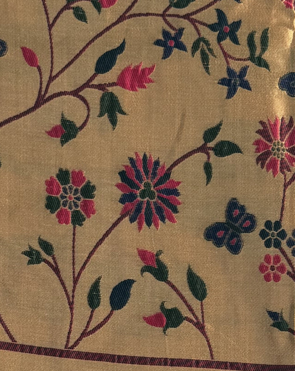 Jamdani - Cotton - Light Orange Sunflower