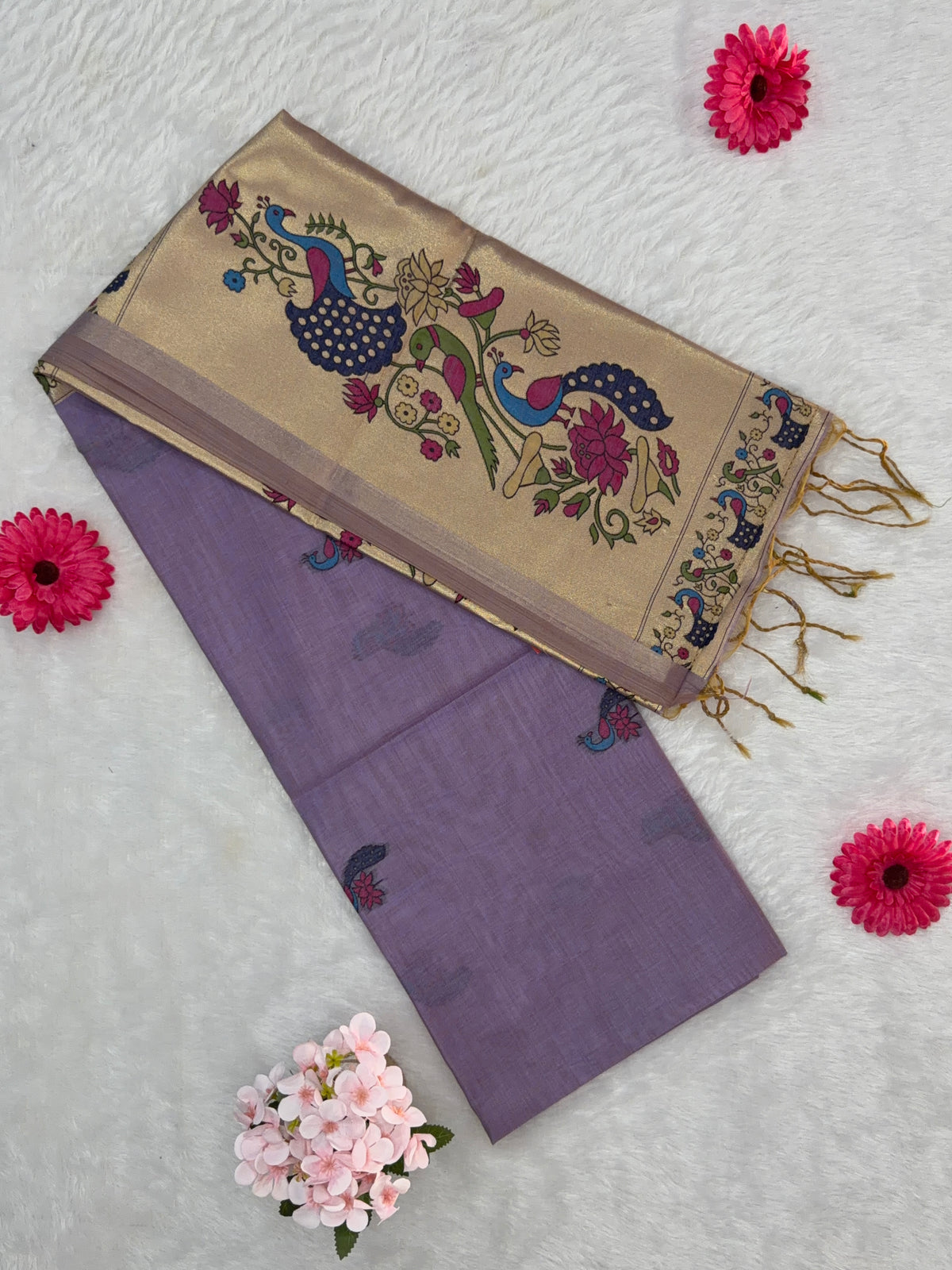 Jamdani - Cotton - Lavender