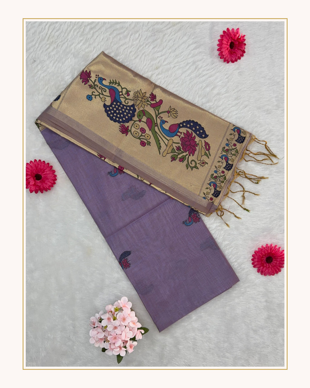 Jamdani - Cotton - Lavender
