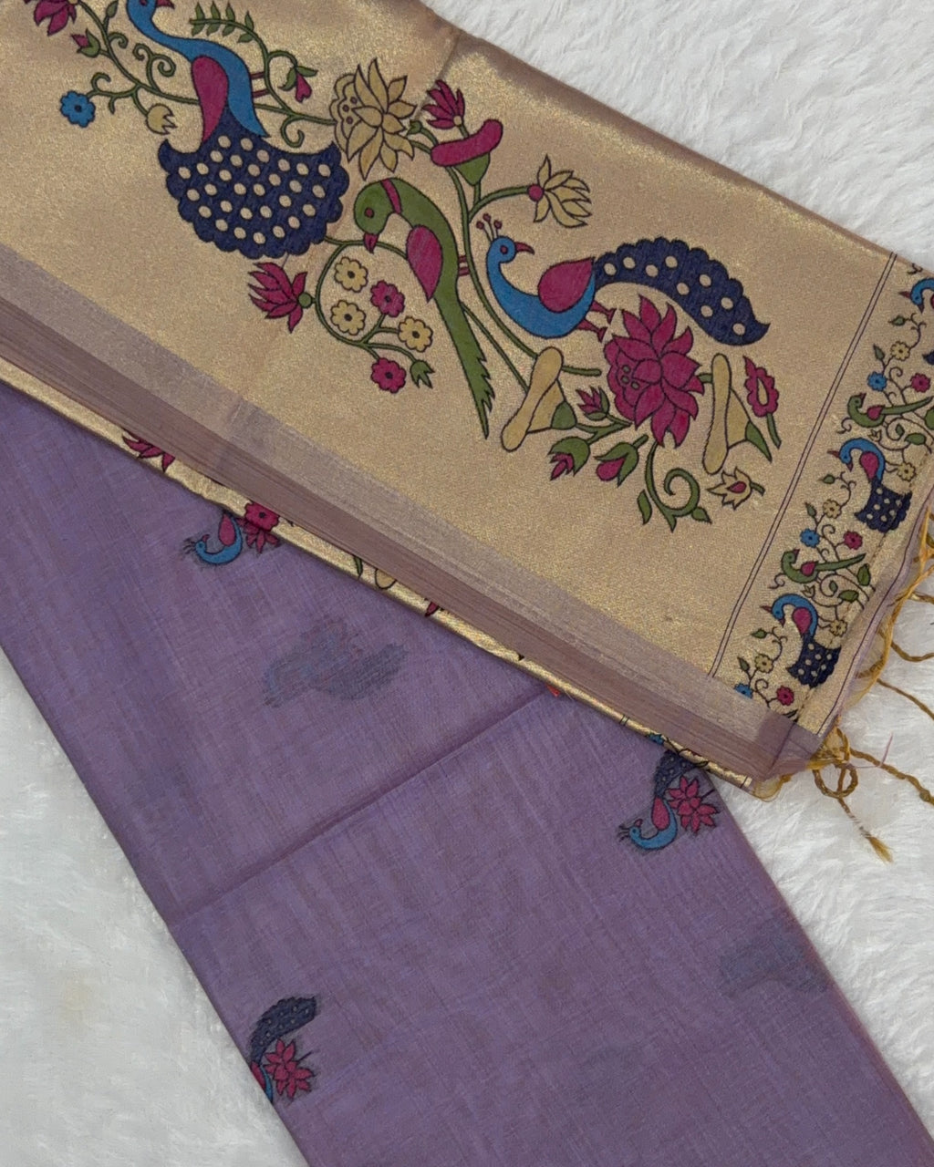 Jamdani - Cotton - Lavender