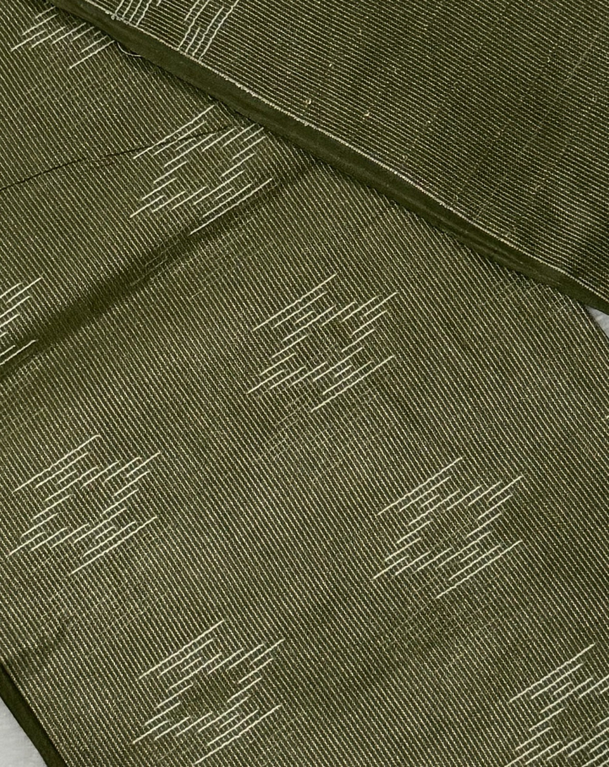 Bhagalpuri - Cotton Jari - Olive Green