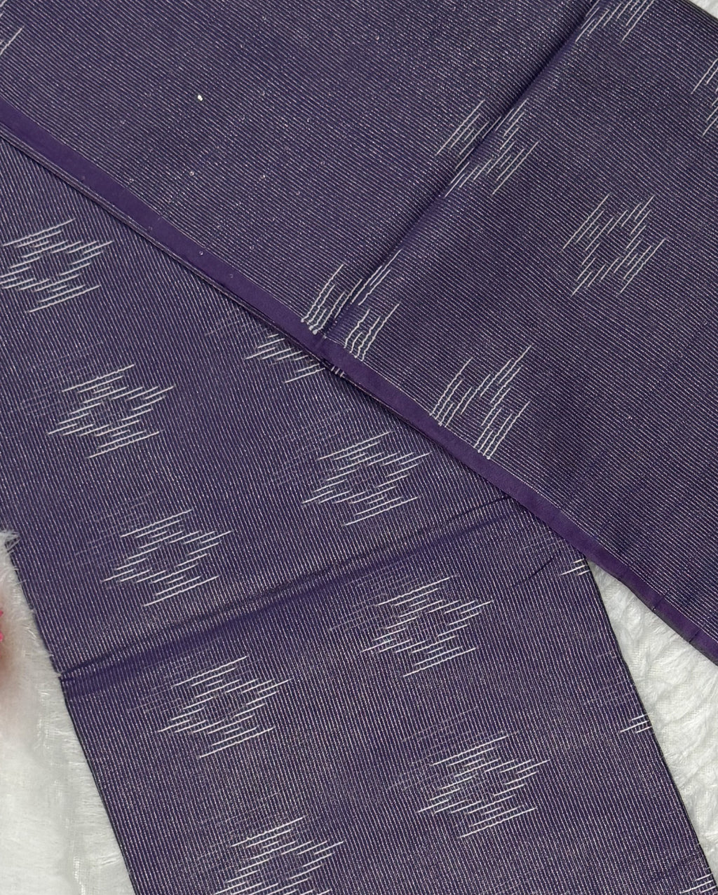 Bhagalpuri - Cotton Jari - Purple