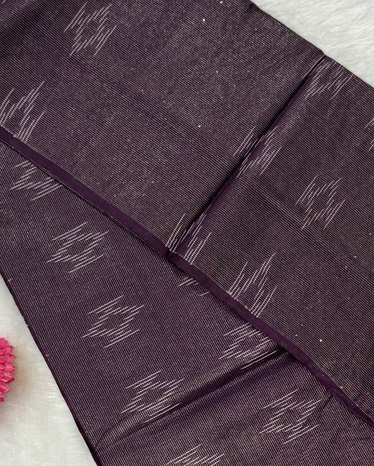 Bhagalpuri - Cotton Jari - Wine Purple