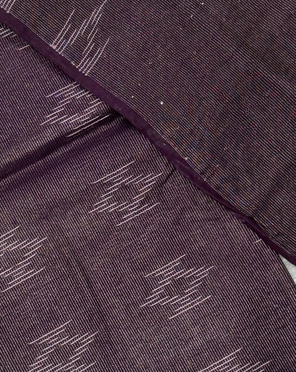 Bhagalpuri - Cotton Jari - Wine Purple