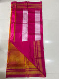 Ilkal - Cotton Silk - Pink Yellow checks